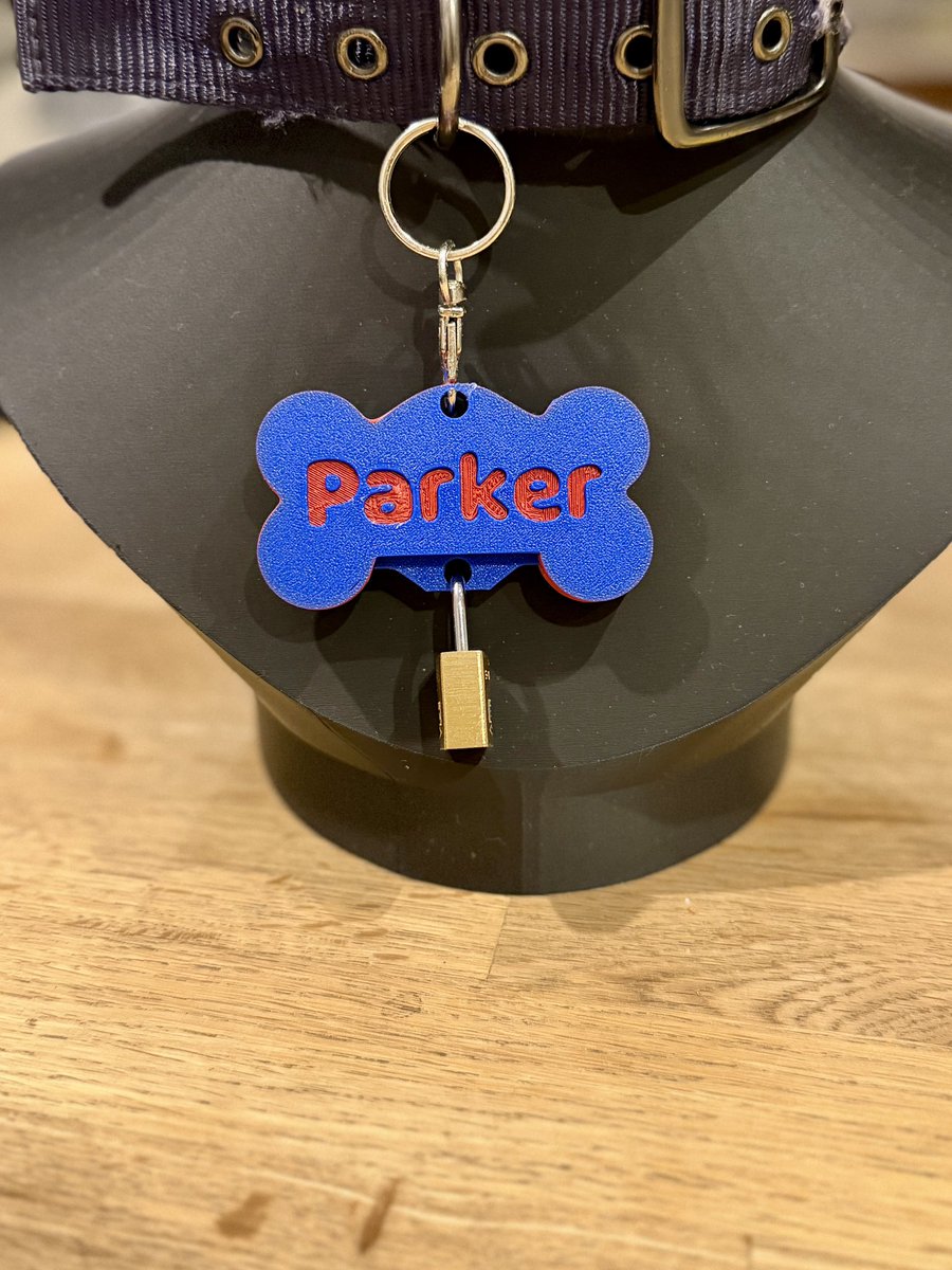 I wonder why this pup tag had a padlock! 🔒 🤔😏

If interested, come and see tomorrow at Birmingham fetish market! <a href="/BBBAltFetBazaar/">BBB & BBB AfterParty Alt Fet Events</a> 

Oh… quick question, how is everyone’s #locktober going?