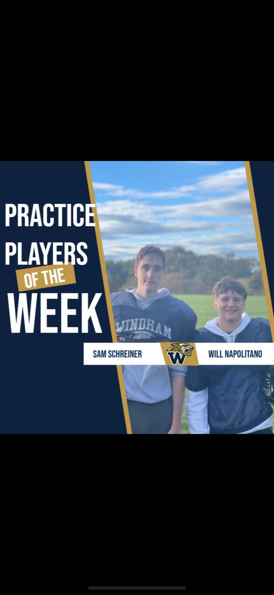 Great week of practice for these guys! Nice job Sam and Will.