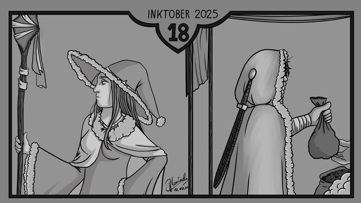 Das ist ein echt gutes Angebot 💰Tag 18 vom #inktober #inktober2025 #inktoberday18 #inktober2025day18deal #inktober2025deal #doodle #art #artwork #artist #drawing #draw #paint #painting #digitalart #digitaldrawing #digitalartwork #digitalartist #comic #comicbookart #comics