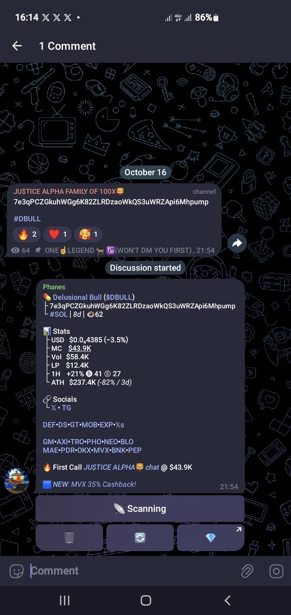 ONE_LEGEND11's tweet photo. 2x ON #DBULL since I called on my channel at 43k -90k+
Not much but it's better than eating rug. And this has potential of hitting millions
You can wait for dipbor DCA if you're going in now
Slow cook, good lore . Don't fade
Ca :#DBULL
7e3qPCZGkuhWGg6K82ZLRDzaoWkQS3uWRZApi6Mhpump
You can also join my free telegram channel for early Calls and print
https://t.co/rsAviI2qrJ