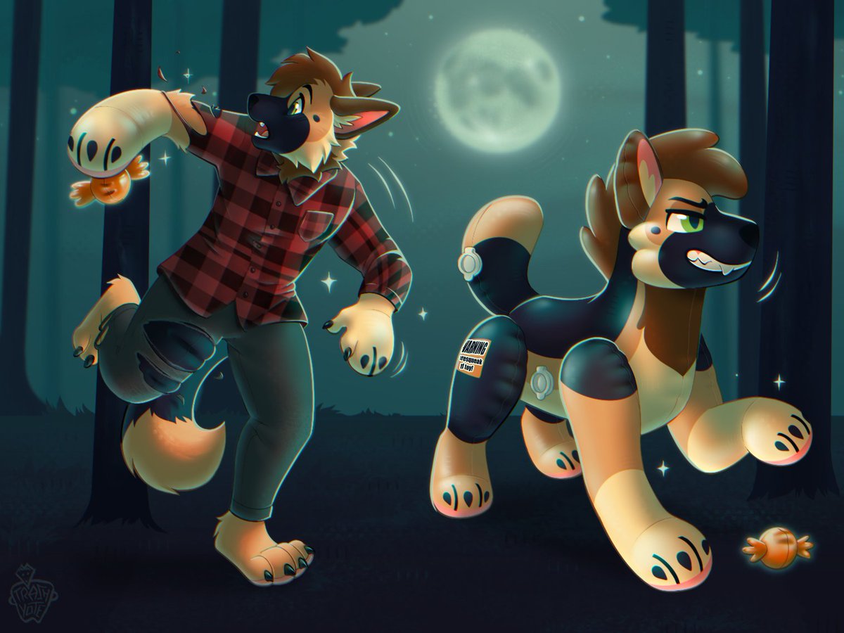 trashyote's tweet image. Weresqueak TF for Tibbs! 🌕🐺
#TFEveryday #transfur