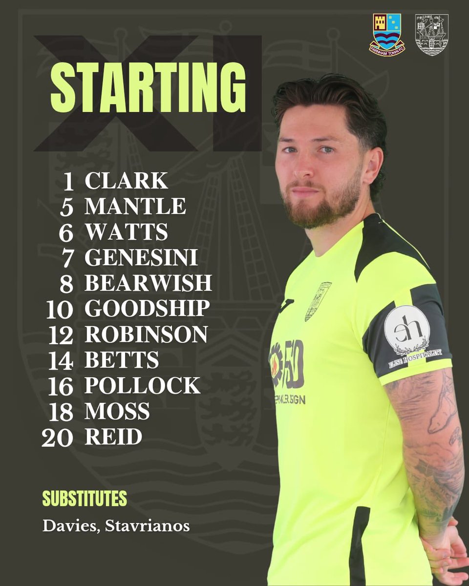 theterras's tweet photo. Your Terras lineup to face Farnham ⬇️

Brandon Goodship makes his 200th Terras start. 

#terrastogether https://t.co/IUzeImE02X