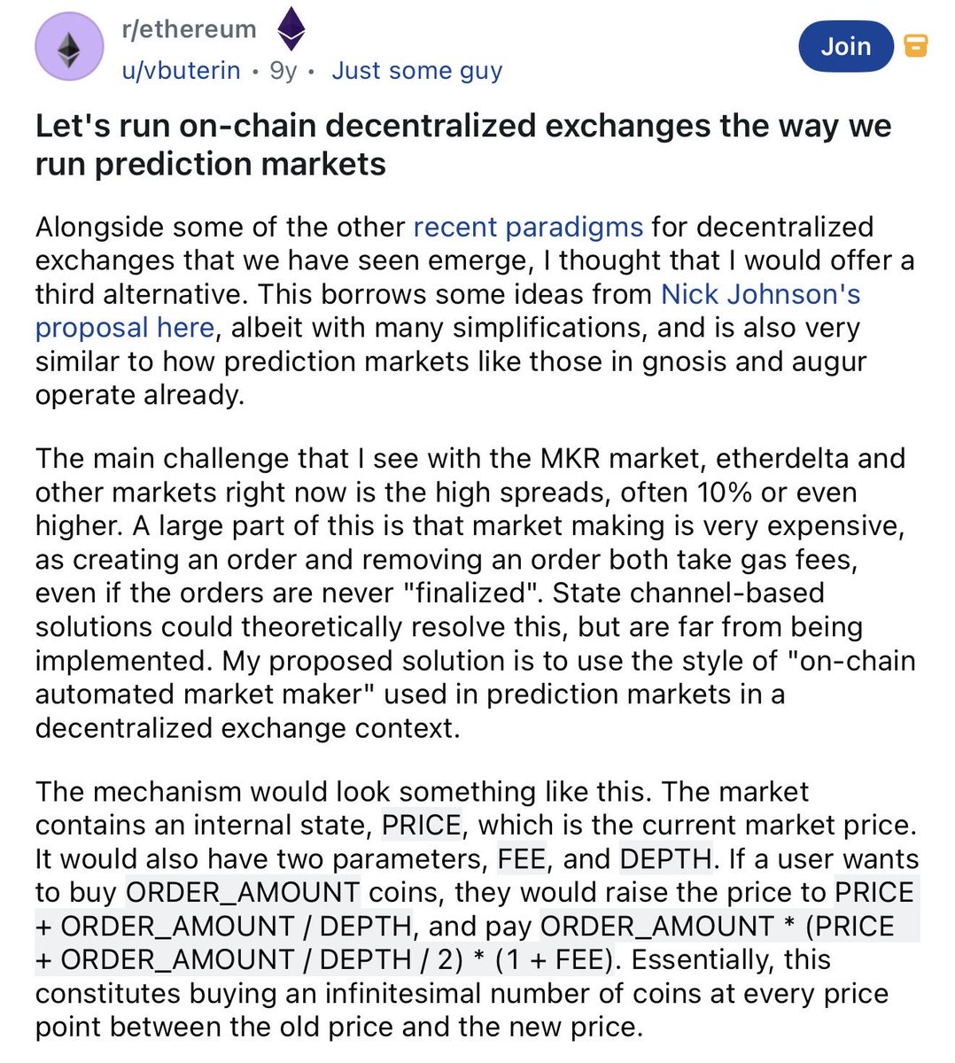 DromosLabs's tweet image. In 2016, @VitalikButerin convinced of a way to build decentralized exchanges on top of AMMs.
In 2017, @Bancor was the first to bring it to life, the next year @Uniswap expanded on its design.
But this was just the start of the journey. 👇