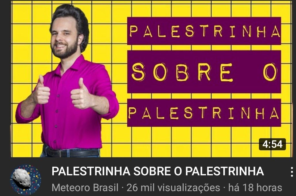 Ayrton Rocca Neto (@freudflinstone) on Twitter photo Mais um vídeo certeiro do Meteoro sobre Choque de Cultura, agora sobre o Maurílio!
youtu.be/-A66irC9Ln4 Mais um vídeo certeiro do Meteoro sobre Choque de Cultura, agora sobre o Maurílio!
youtu.be/-A66irC9Ln4