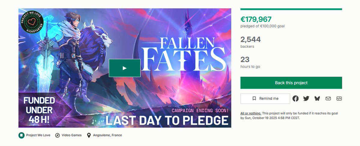 Less than 24hours left! Last chance to get:

- Exclusive digital/physical rewards, 
- Beta versions of the game
- Free DLC for Astral Ascent
- Our eternal thanks ✨