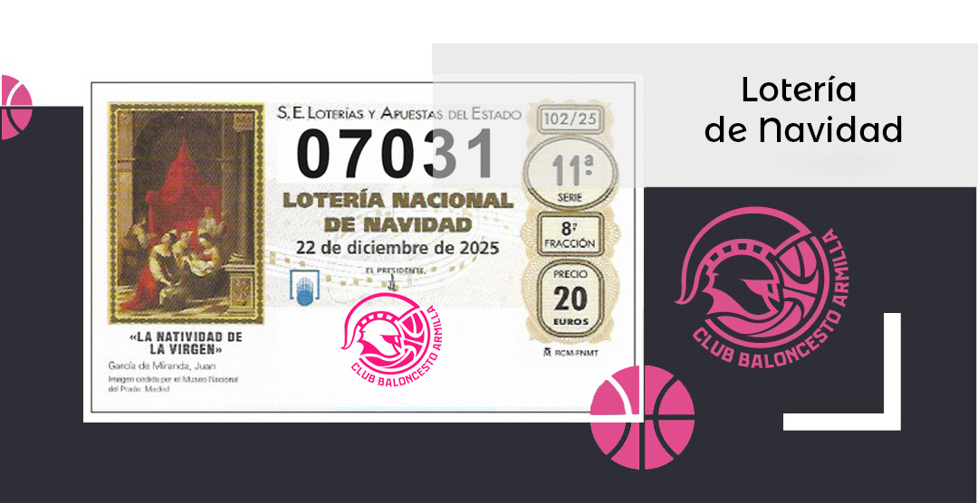 🎄Ya tenemos a la venta la lotería de Navidad del club de este año!!!! 
El número jugado es el 07031.
Disponemos de décimos con el precio de 23€.
¿Quieres uno? Contacta con 👉Javi "Monti" (636001564)