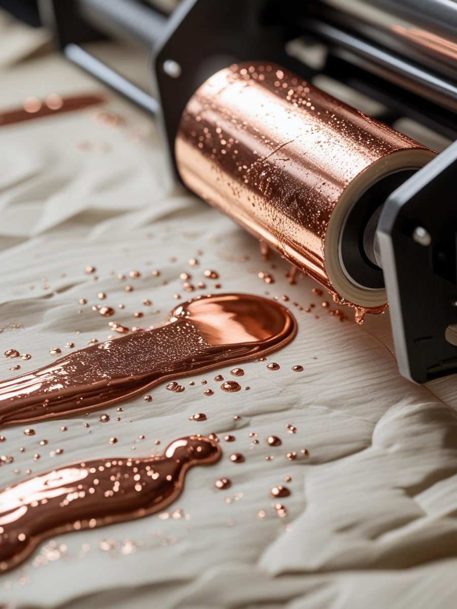 PaperPrintworks's tweet photo. ✨ Turn your ideas into metallic masterpieces with Paperprintworks Studio! ✨
Our copper foil prints add luxury + shine to your packaging, invites &amp; branding. ⚙️
🔥 Every print tells your story in style.

#CopperFoil #FoilPrinting #LuxuryBranding https://t.co/m7ALScZJBy