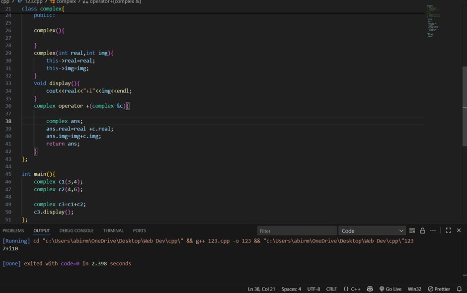 Night_fang_'s tweet image. Day 76 of #DSA & #CPP journey with @rohit_negi9 :
🚀Today's topics:
🔹Completed lecture 75
🔹Polymorphism
🔹Compile-Time & Runtime Polymorphism
🔹Function Overloading
🔹Operator Overloading
🔹Virtual Function