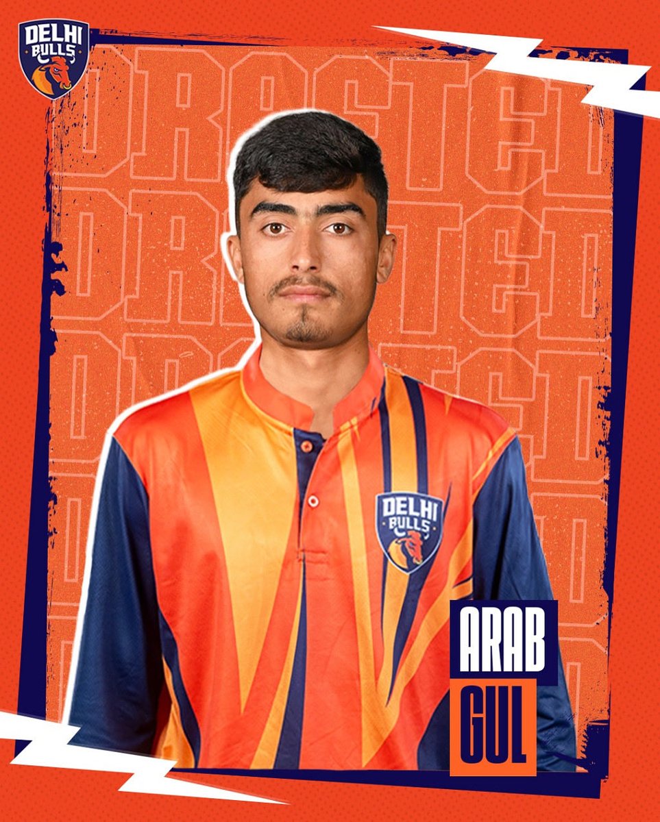 BullsT10_'s tweet photo. The spin wizard in the squad. Arab Gul joins the Bulls camp.
#DelhiBulls | #DilSeDilli | #ADT10 | #CricketsFastestFormat | #InAbuDhabi | #BullsSquad | #ArabGul https://t.co/1TXnTovfyi
