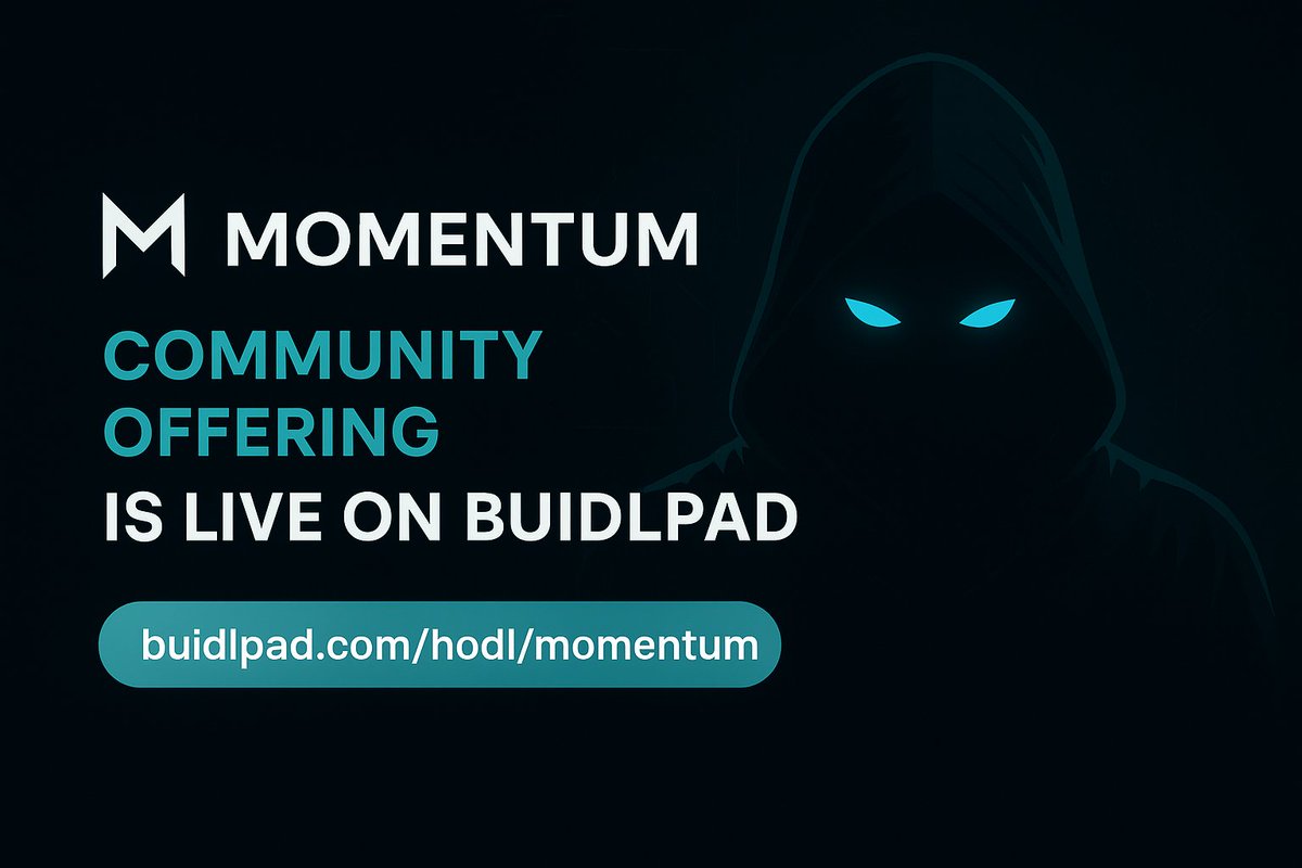ZenusXBT's tweet photo. The next big DeFi wave is coming to #Sui, and it’s called Momentum — a ve(3,3)-powered DEX designed to be the core liquidity engine of the entire ecosystem.

Now live on @buidlpad —  Momentum Community Offering is your chance to join early:

💰 Raise: $4.5M
💎 FDV: $250M–$350M
🔓 100% unlocked at TGE
⚙️ Powered by ve(3,3) tokenomics
🌊 Built to fuel liquidity & yield opportunities on Sui

Momentum isn’t just another DEX — it’s building a sustainable DeFi layer, aligning traders, LPs & the community with real economic incentives.
This is where long-term value meets early opportunity.
👉 Join the offering: https://t.co/BrPSkd4j0e

A deep dive into how @MomentumDEX is becoming the core liquidity engine of Sui — and why its Community Offering on @buidlpad could be one of the biggest early opportunities of 2025.

1️⃣ What is Momentum?
Momentum is the leading DEX on Sui, powered by a next-gen ve(3,3) tokenomics model.
It’s not just another exchange — it’s a modular DeFi platform combining:
Concentrated Liquidity AMM (like Uniswap v3)
Launchpad (TGL)

Vaults for yield strategies
Multi-sig treasury (MSafe)
Real-world assets via Momentum X
All working together to power the Sui DeFi ecosystem. ⚙️

2️⃣ The Vision 🌐
Momentum aims to be the “operating system for global finance” — where crypto & real-world assets coexist in a composable, compliant way.
Think of it as the Robinhood of crypto, but decentralized and built entirely on Sui.

3️⃣ Why Sui + ve(3,3)?
The ve(3,3) model rewards long-term alignment between protocols, LPs, and traders — not short-term hype.
Add Sui’s tech:
✅ Ultra-fast finality
✅ Low fees
✅ Parallel execution
✅ Programmable Transaction Blocks (PTBs)
Result → The most capital-efficient, scalable DEX experience yet. ⚡

4️⃣ Momentum’s Growth So Far 📈
Since beta launch in March:

✅2.1M+ active users
✅$550M+ TVL
✅$18B+ in cumulative volume
✅Deepest liquidity venue on #Sui
✅Top APRs for LPs, driven by its Bricks gamified program

Momentum isn’t theory — it’s already performing. 🔥

5️⃣ Community Offering Details 💰
Now live on @buidlpad:

✅Raise: $4.5M
✅FDV: $250M–$350M
✅Assets: BNB, SUI, USD1
✅100% unlocked at TGE — no vesting
✅Two-tier pricing (better rates for LP stakers)
✅KYC opens: Oct 22 → Oct 25
✅Contribution: Oct 27 → Oct 28

6️⃣ Why It Matters 🧠
Momentum is redefining what a DEX can be — combining trading, yield, staking & real-world assets under one unified system.
It’s built for users, liquidity, and longevity.
While others chase trends, Momentum builds infrastructure.

7️⃣ Final Take 🚀
Momentum is not just another project — it’s the foundation for DeFi growth on Sui.
If you believe in next-gen, composable DeFi — this is where it begins.
💧 Join the Community Offering today:
👉 https://t.co/J15jOD5oJD

#Momentum #MMT #Buidlpad #संत_रामपालजी_कीबाढ़_राहत_सेवा हॉर्स पावर Sa News Yt Channel WITH AMAAL TILL THE END Full Set