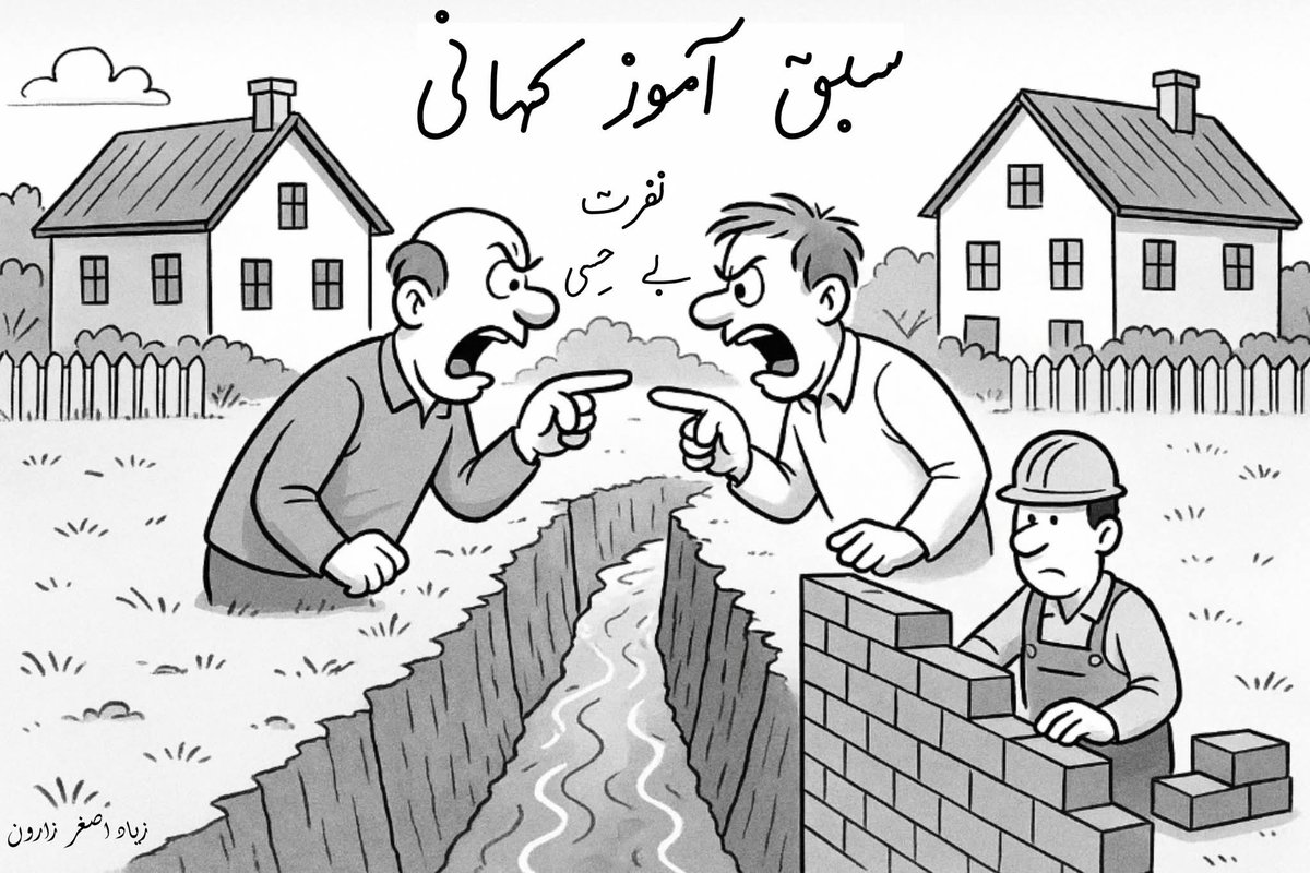 سبق آموز کہانی
دو بھائی چالیس برس سے آپس میں محبت اور اتفاق سے رہ رہے تھے۔ ان کا ایک وسیع زرعی فارم تھا، جس میں ان کے گھر آمنے سامنے بنے ہوئے تھے۔ دونوں خاندان ایک دوسرے کا خیال رکھتے، اور ان کی اولادوں میں بھی پیار و محبت کی مثالیں دی جاتی تھیں۔

مگر ایک دن معمولی بات پر اختلاف