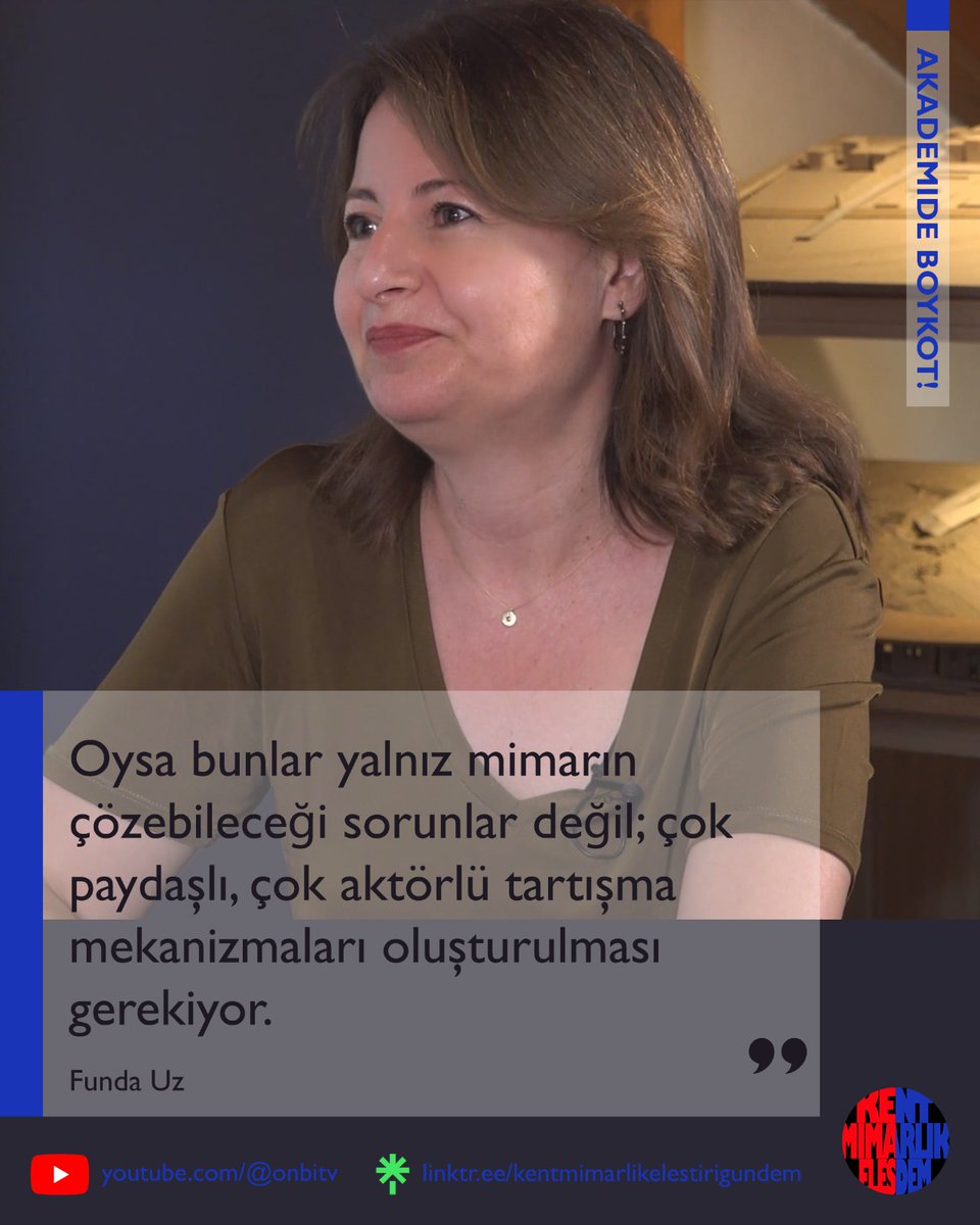 Mimar/Akademisyen Funda Uz, Akademide Boykot! bölümünden: "Burada yapma biçimiyle ilgili temel bir problem var.." 

Bölümün tamamını izlemek için link 👇
youtu.be/WLamNjAcCfc?si…