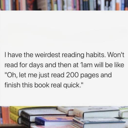 Trent_Reedy's tweet image. Does anyone else live with this condition? Periodic binge reading? I find myself in this situation, but mostly because I have periods of lots of writing, which tends to rob from reading.
#BookTwitter #writersoftwitter