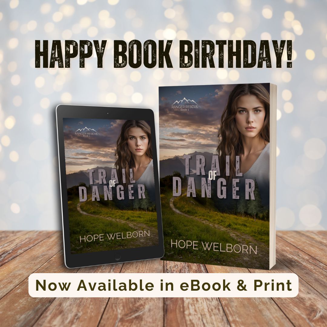 Release Day for Trail of Danger! Available now in eBook or print version: amazon.com/dp/B0FPGPFSPK/

I'm excited to share Huck &amp; Jenna's story!