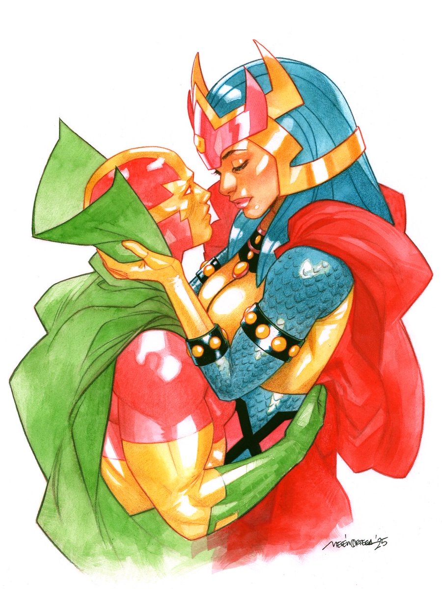BelenOrtega_'s tweet image. More #NYCC commissions
#MisterMiracle 💘 #BigBarda 
A3, watercolors and lyra color pencils.
