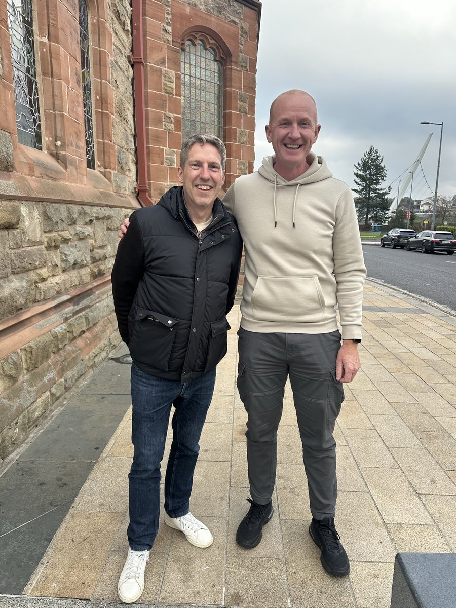 pfmcgarvey's tweet photo. Great to meet you and have a quick chat yesterday @AndyMitten in #Derry. Hope you enjoyed your stay. @UWSmag https://t.co/xSZFpVMYG8