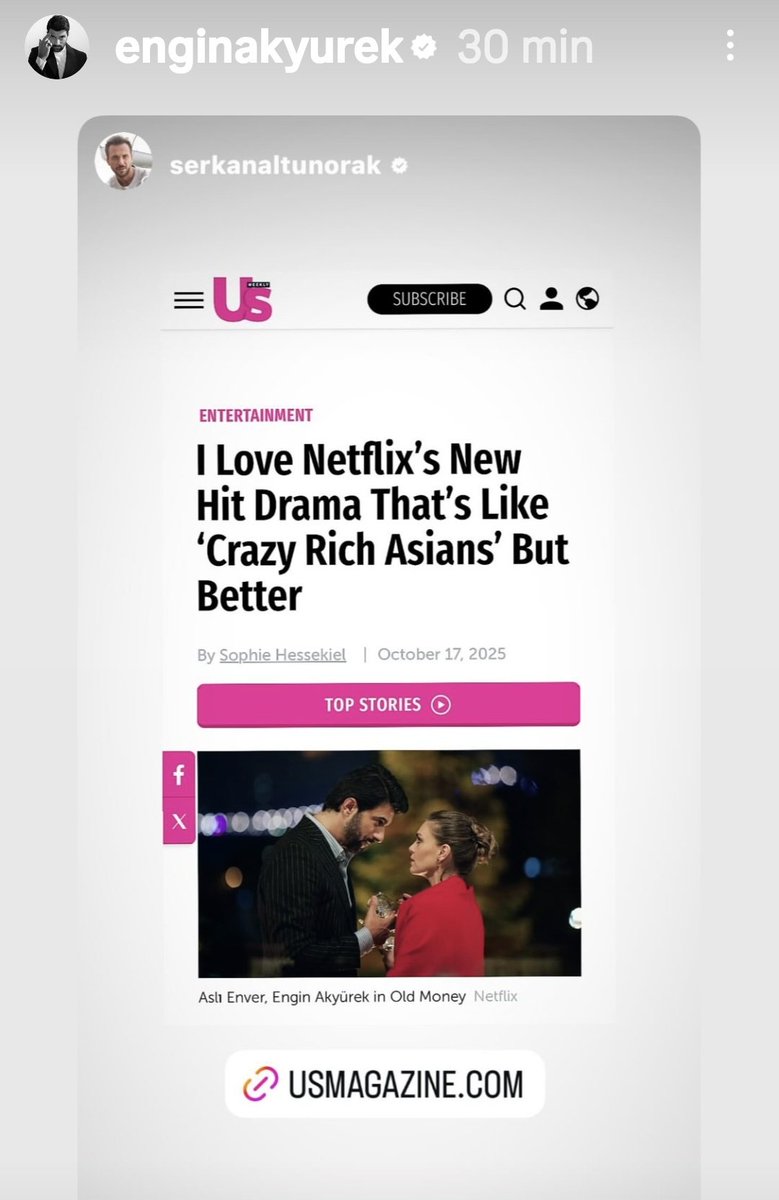 Che sabato !! Con due nuove Story di Engin 😍 ❤️
Tra bellissime foto altrettanto bellissime notizie🥳👏  ma d' altra parte  non ci si poteva non aspettare che un successo da #EnfeşBirAkşam  e Netflix si deve subito dar da fare per la seconda stagione !!
#EnginAkyürek 
#AsliEnver