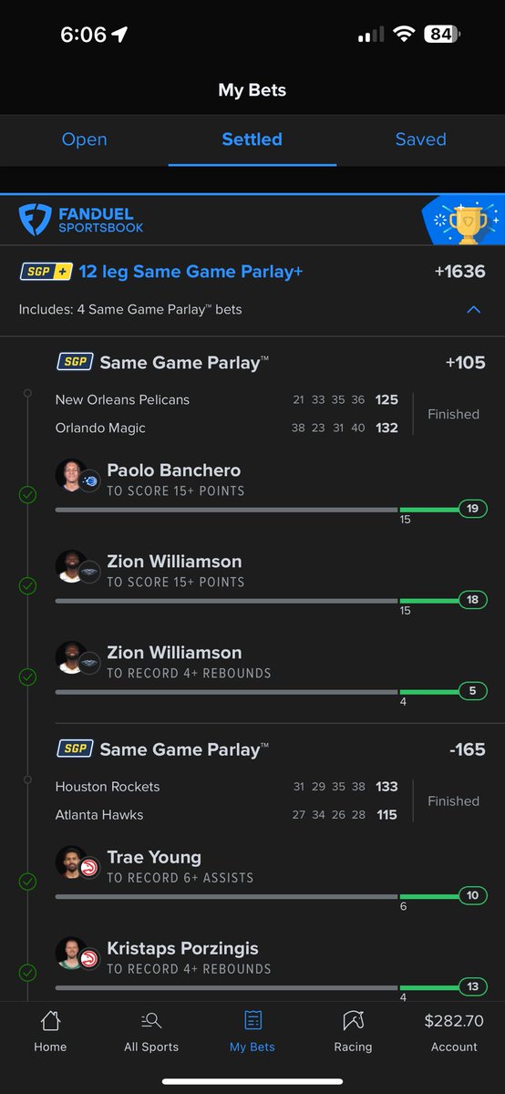 A little something from the past 2 days... only doing it for the ones who only believe when they see. lol ask me about the telegram group yall… im not ya average capper hungry for yall money. I really just wanna network wit yall .
#Sportybet #fanduel #parlay #hockey #basketball