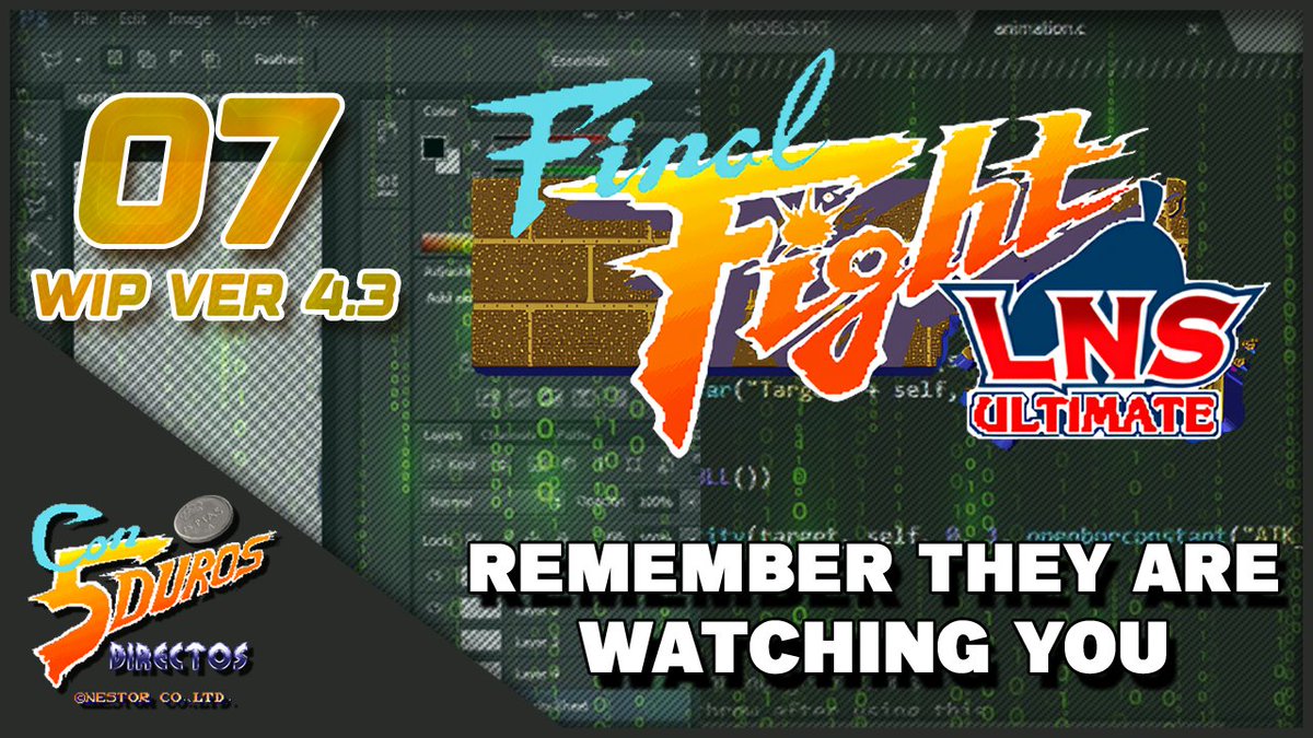 Ahora mismo uno de los últimos Directo WIP de la próxima revisión 4.3 del Final Fight LNS Ultimate. 

youtube.com/live/UN3x5Xoft…