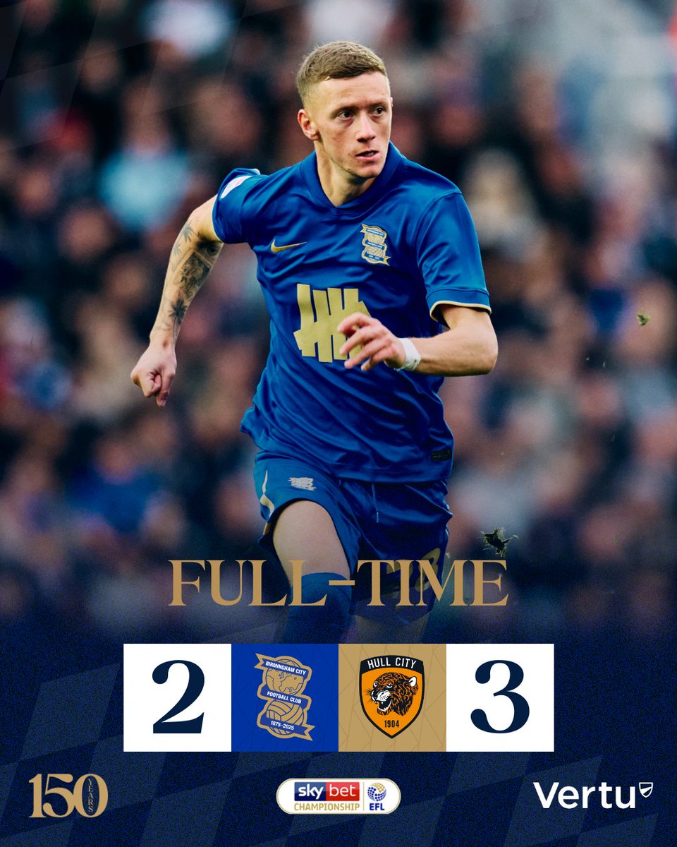 BCFC's tweet image. A first home league defeat of the season.