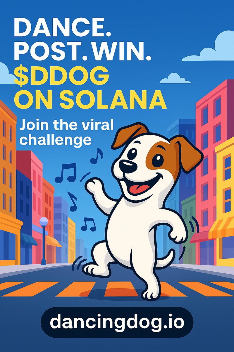 DancingDog_IO's tweet photo. Price go up? We dance. π
Price go down? We dance harder. πΊ
$DDOG doesnβt care about charts β only moves.
https://t.co/Moz5QUa5fJ πΆπ₯
#DancingDog #Solana #DanceToEarn #Meme #Crypto #KeepDancing #Web3V #memecoin #gem https://t.co/qSQVMm9EQ8