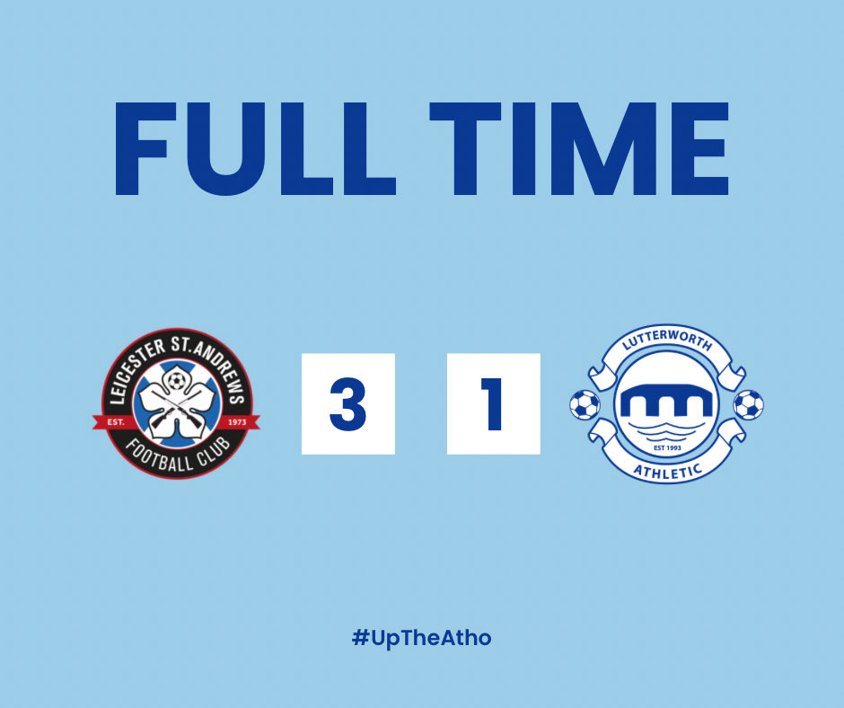 LUTTERWORTH ATHLETIC FC (@lutterworthafc) on Twitter photo FULL TIME | <a href="/Standrewsbar/">Leicester St Andrews FC</a> 3-1 Atho
A quick equaliser from Scott Smith in the second half after a strong end to the first but the hosts found the net twice more to seal the win!
<a href="/MidlandLeague/">Capelli Sport Midland Football League</a> | #UpTheAtho FULL TIME | <a href="/Standrewsbar/">Leicester St Andrews FC</a> 3-1 Atho
A quick equaliser from Scott Smith in the second half after a strong end to the first but the hosts found the net twice more to seal the win!
<a href="/MidlandLeague/">Capelli Sport Midland Football League</a> | #UpTheAtho