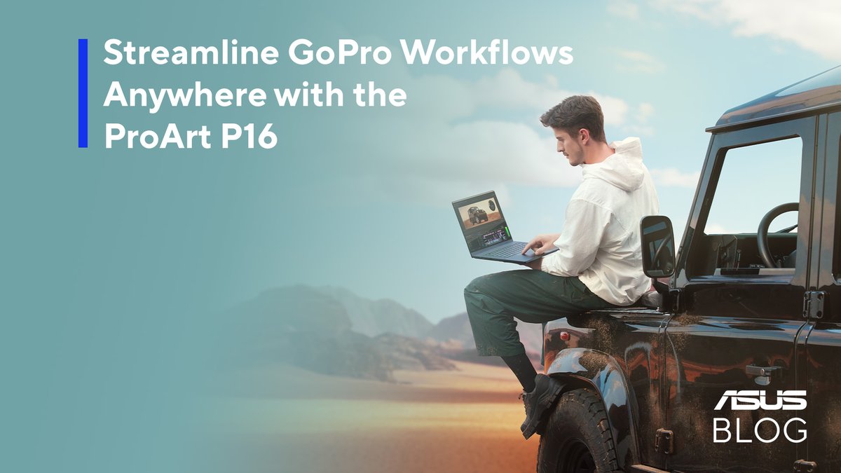 ASUS's tweet image. See how the integration between GoPro and ProArt changes the everyday lives of both professional and hobbyist content creators. Click the link below to learn more.
asus.click/25-43-sb-x_feed

#ASUSBlog
#contentcreator #gopro #adventurevide #adventurecontent