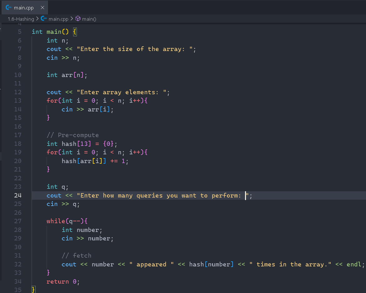 abhay_pundora's tweet photo. 📅 Day 8 of #100DaysOfDSA 
🔹 Dived into Hashing — learned how it speeds up data access.
🔹 Solved problems on counting array frequencies.
🔹 Implemented logic to find highest &amp; lowest frequency elements.
#BuiltInPublic #DSA https://t.co/aHtmhpbqx5