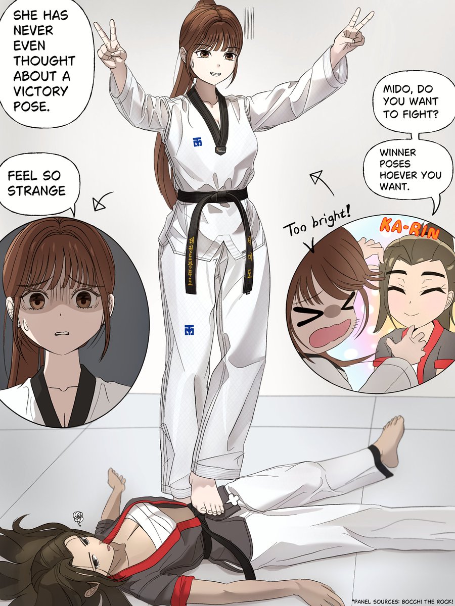 Art Trade with <a href="/M4rr3o/">M4rr3o 🐦 ✨comms closed✨</a>. Thanks! #ocart #태권소녀