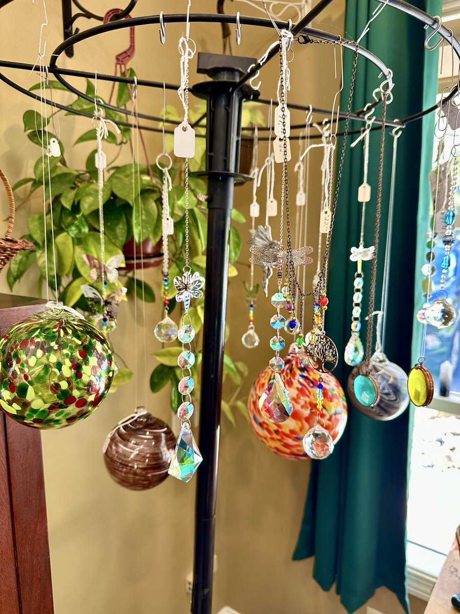 wisdom_ages's tweet image. When we opened up this morning, it looked like somebody had been leaving #rainbow footprints all over the floor of the store! 😍 
It’s the amazing light and color refracted off all of these bright and #sparkly suncatchers! 😊 
When you stop in today, you can pick out a new piece