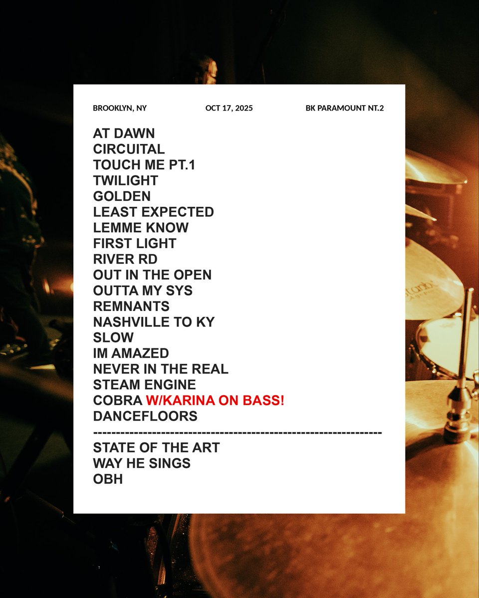 mymorningjacket's tweet photo. Brooklyn, night two ✨ 

Loud, bright, unstoppable. Thank you for your energy. Let’s close out these three nights exactly how we started them - vibrant and loud. See you tonight for one last round!

Photos and video by Nick Langlois

Tickets - https://t.co/vtOibxiywK https://t.co/6sC1C9312r