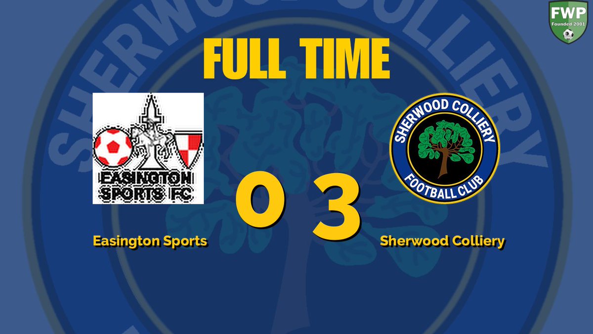 Sherwood Colliery FC (@scfc_08) on Twitter photo FULL-TIME: Easington Sports 0-3 Sherwood Colliery fwp.co/3fbeQu FULL-TIME: Easington Sports 0-3 Sherwood Colliery fwp.co/3fbeQu