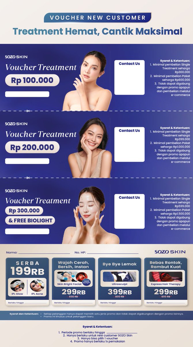 wollyseven's tweet photo. @haloOCTA @ohmy_beautybank hii kak kebetulan aku lagi ada voucher sozo skin nih + potongan 50k kalo booking lewat aku!! kuota gak banyak yaa, jadi siapa cepat dia dapet, kalo tertarik boleh bgt DM aku 🙌 https://t.co/CZ4oBXm6z1