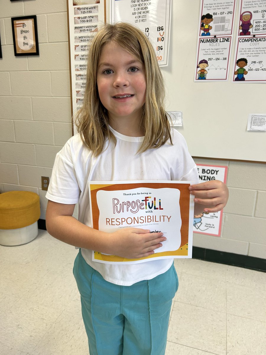 I am so proud of this Jr. Trojan for showing Responsibility each day!!@MVESGainesville