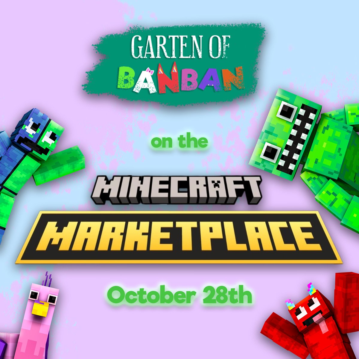 Garten of Banban coming to the Minecraft Marketplace on October 28th!
#gartenofbanban