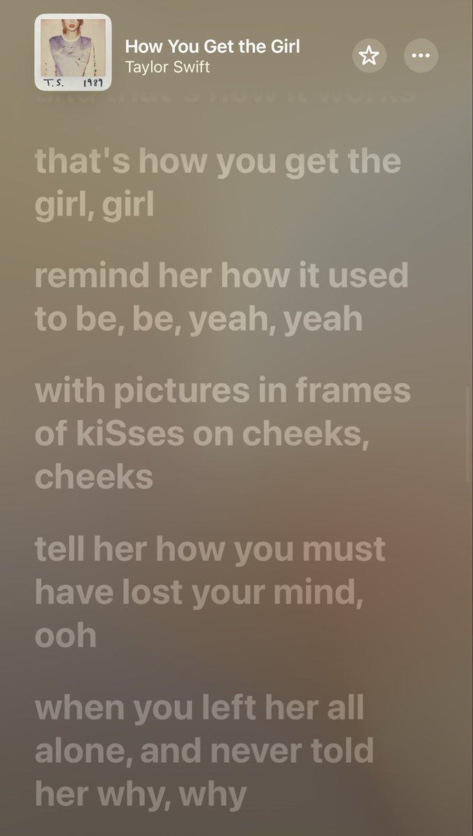 madeyouavillan's tweet photo. There has been capitalized letters in Taylor Swifts song “How You Get That Girl” on Apple Music. The Word is “LAST” #Taylorswift #TLOASG #AppleMusic https://t.co/QTpk4M3AED