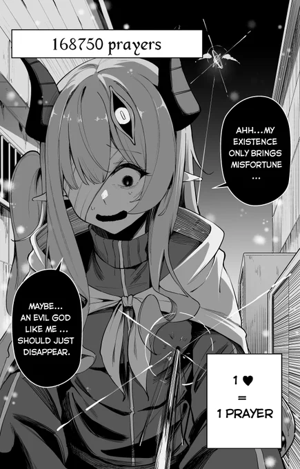 The evil god who will be in danger if nobody prays to her (10) 