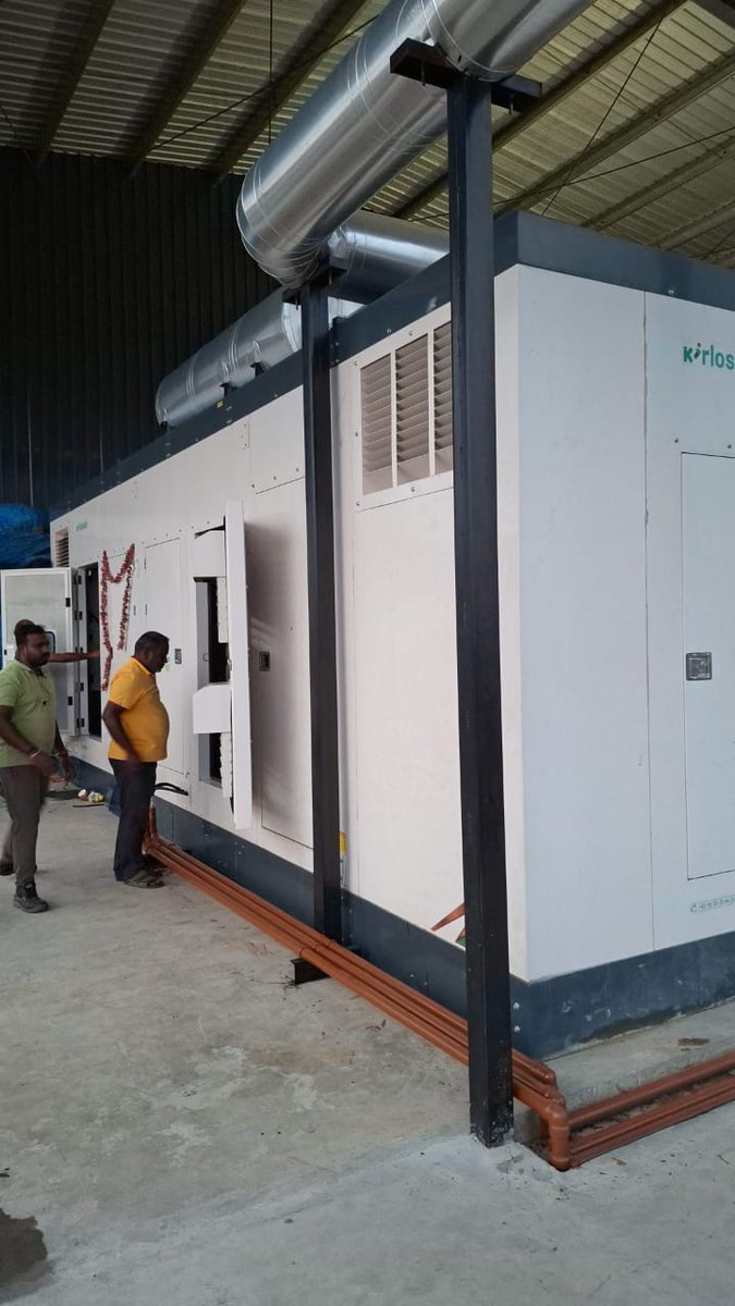 maxpowerservice's tweet image. Successful commissioning of a 1500 kVA Kirloskar Powergen Diesel Generator Set at Coimbatore, Tamilnadu! 🚀 We&apos;re proud to deliver robust power solutions to our clients. 💪

​For reliable power solutions and services, visit us:

🌐 maxpoweeservices.com
📞 Call us: 9382836363