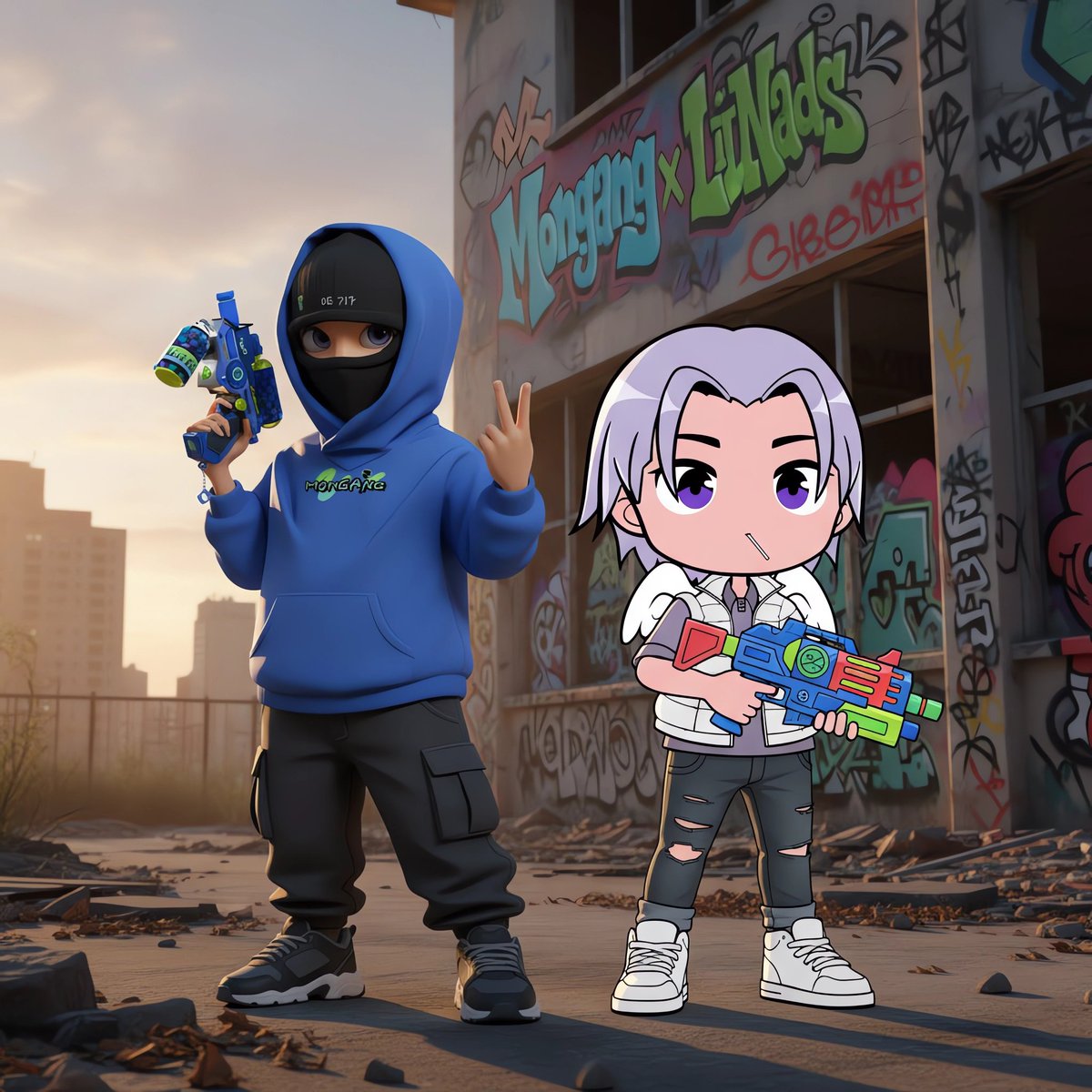 LilNad x MonGang Collab Giveaway 🤝

5x LilNads Freemint GTD 💜
6x FCFS MonGang &amp; 3x GTD 💜

To enter:

• Follow <a href="/mongang_xyz/">MONGANG</a>
• RT
•Tag 2 friends