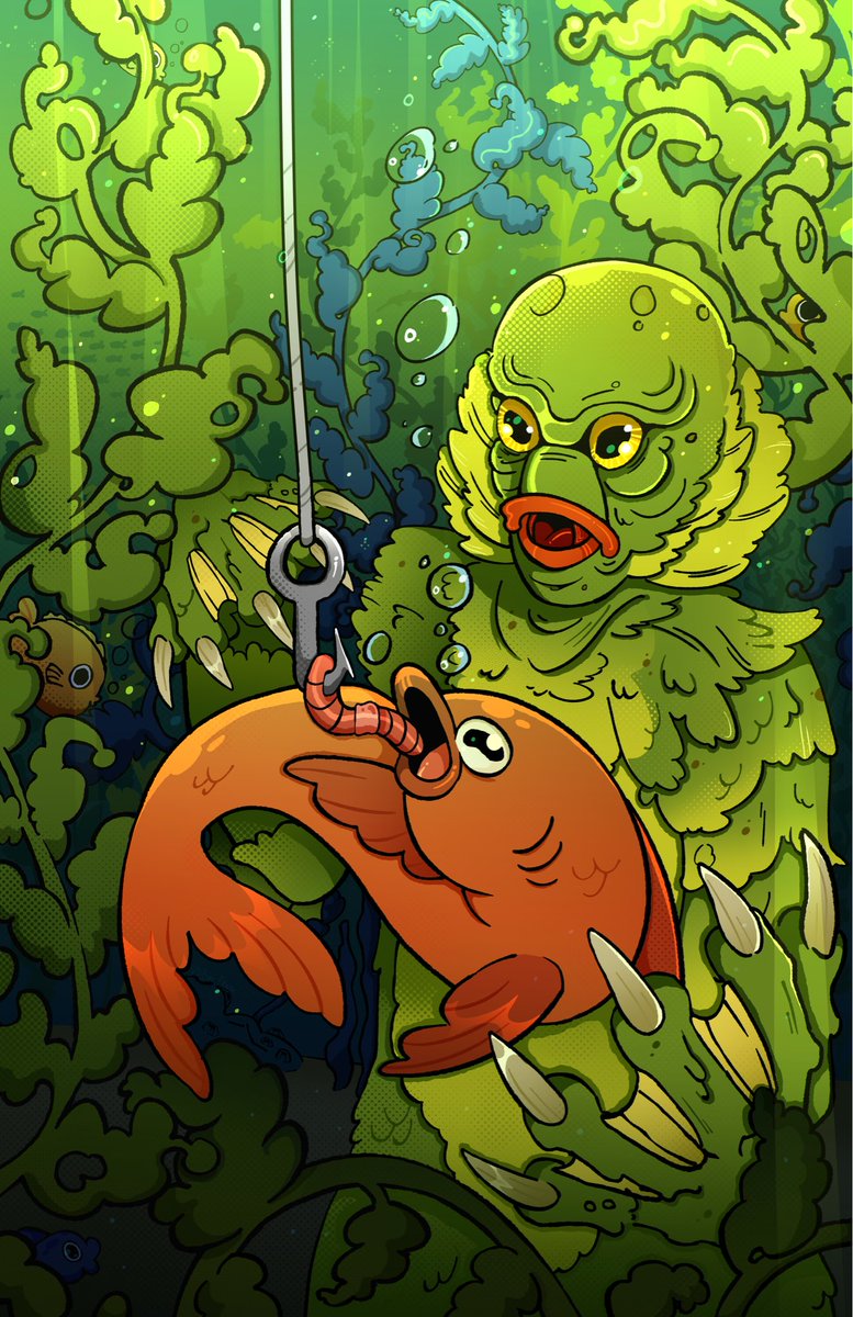 Gill man! 
#creaturefromtheblacklagoon 
#HorrorArt #gillman #CLIPSTUDIO