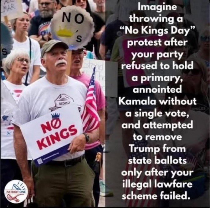 Happy No Kings Day, Libtards! 🤡🤡🤡