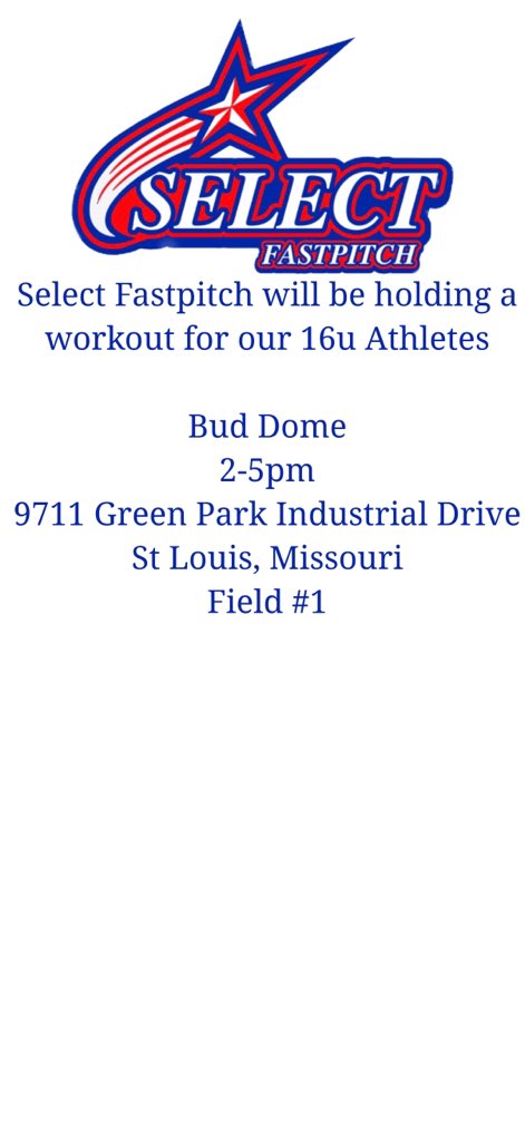🚨🚨Rainy Day in Ofallon- - if the weather stays put Check out our workout for 16u athletes