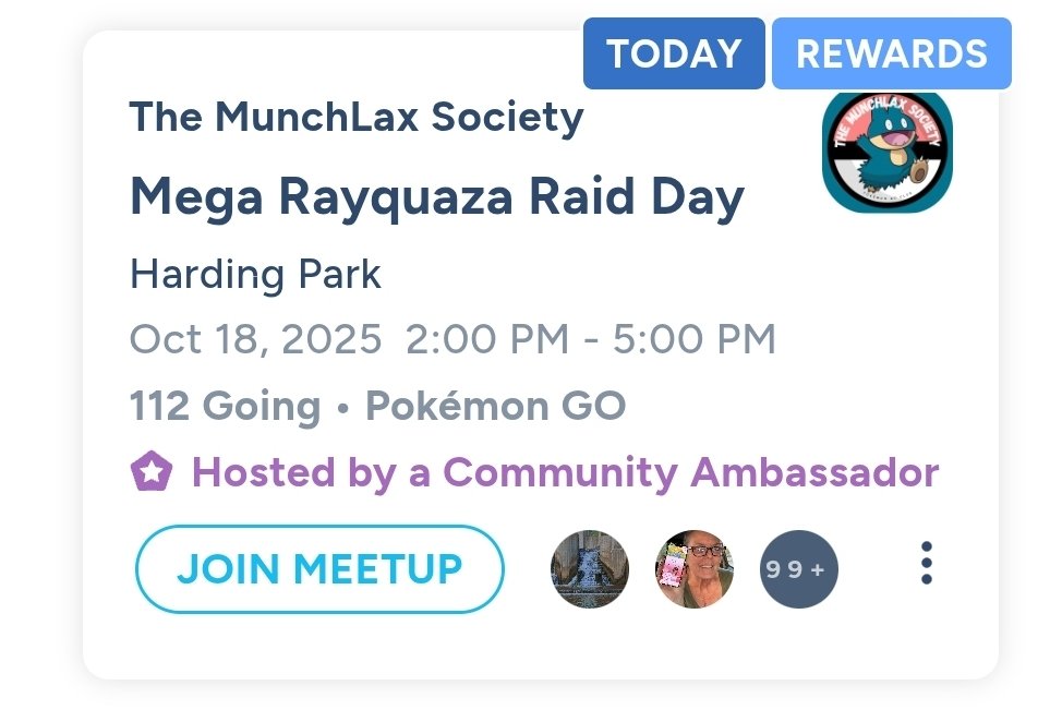 MunchlaxSociety's tweet image. Today is Mega Rayquaza Raid Day.   Join Trainers of The Munchlax Society at Harding park in Ferndale Mi as we take on this mighty Mega.  

#PokemonGO #Pokemon #megaraid #raidday
#Rayquaza #Michigan #communityambassador #Ferndale #Detroit #raids #Saturday