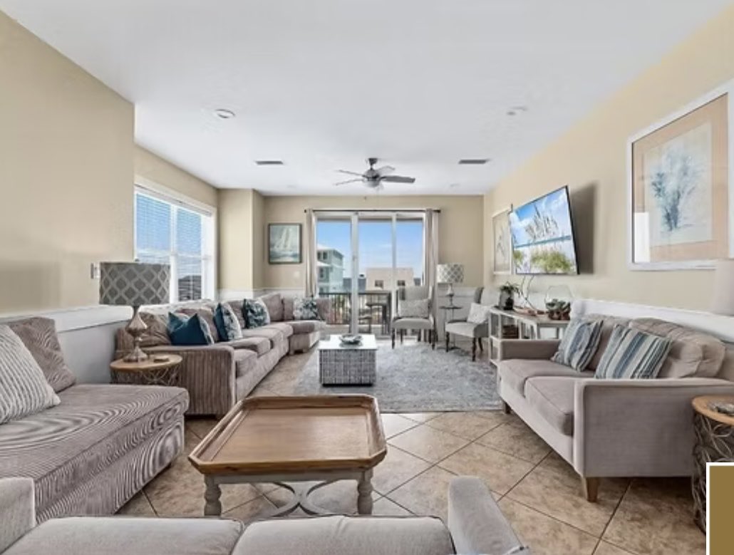 Our Writing Away Refuge live retreat in Gulf Shores, Alabama is happening NOW! Enjoying our Dream Big beach house and listening to Joyce Scarbrough talk about “Showing vs. Telling the Shirley Jackson Way.” #writingawayrefuge #writingcommunity #writer #writingretreat #writerslife