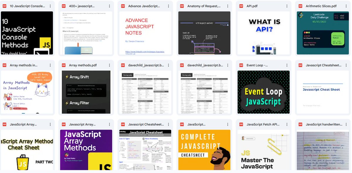 AvinashSingh_20's tweet image. Complete JavaScript Resources in One Place 👇
From Array Methods & Event Loop to Fetch API and Complete JS Cheat Sheets , everything you need to revise or master JavaScript is HERE!
To get the sheet link ✅
1- Follow( so that i can dm you)
2- Like & Repost to help others
3-…