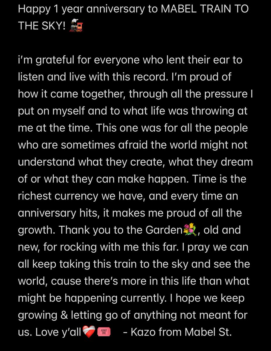 Happy 1 year anniversary to MABEL TRAIN TO THE SKY🎈🎈