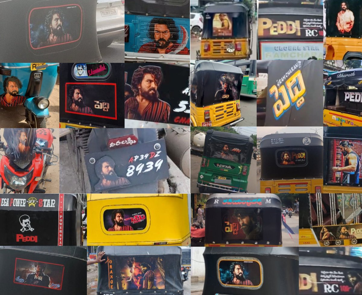 #Peddi Mania at Ground level before 5 months of Release 🔥🔥