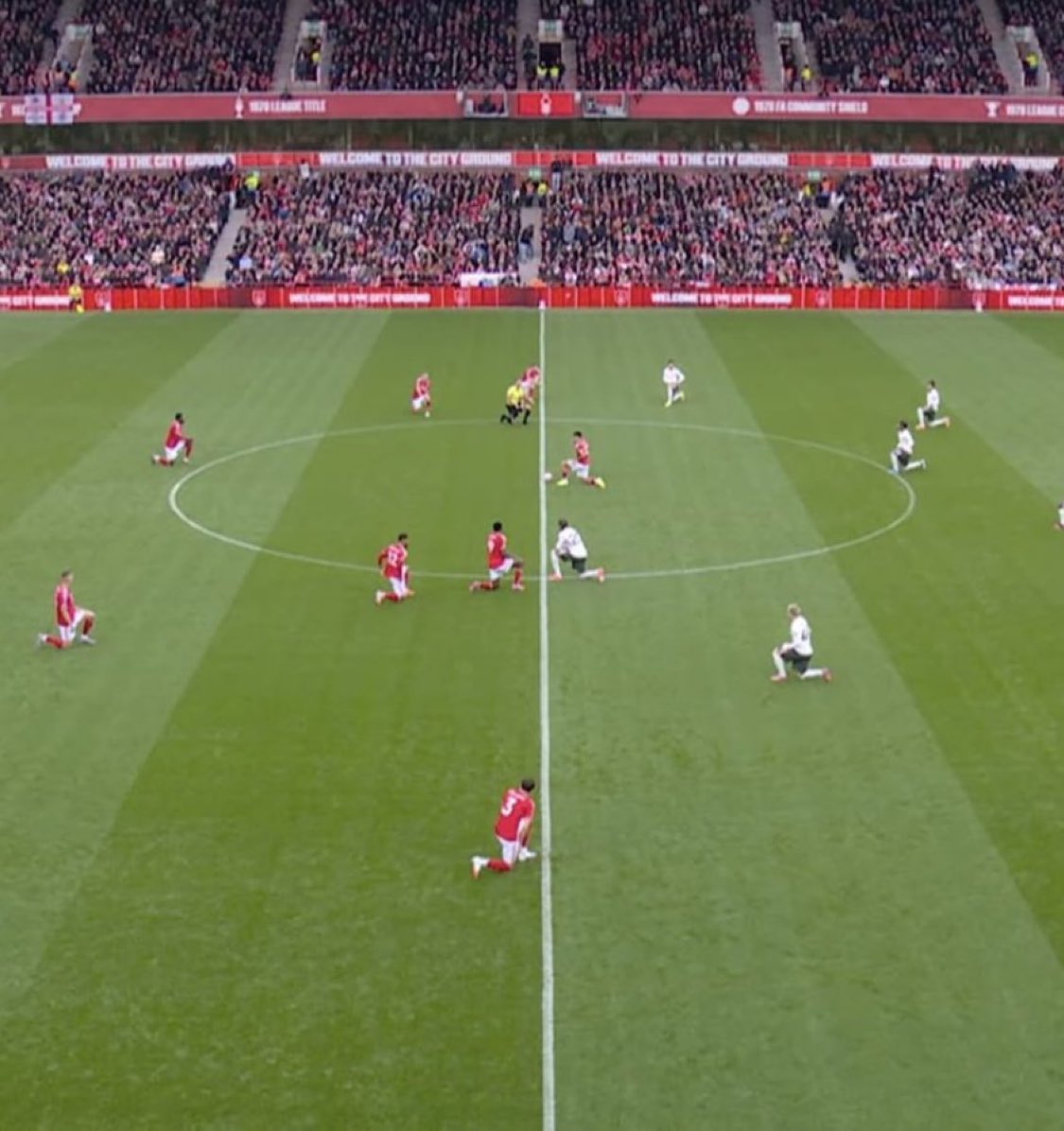 Multi-millionaire football players today taking the knee whilst none of them say a word about Jewish football fans being excluded.

They “oppose” racism until it matters.