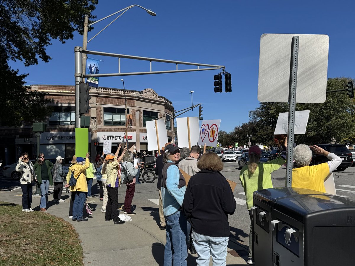Paid protests? I don’t think so - thousands out in my town. These are neighbors, all ages, people who have professional jobs, retirees. No one paid here. Just people who care
