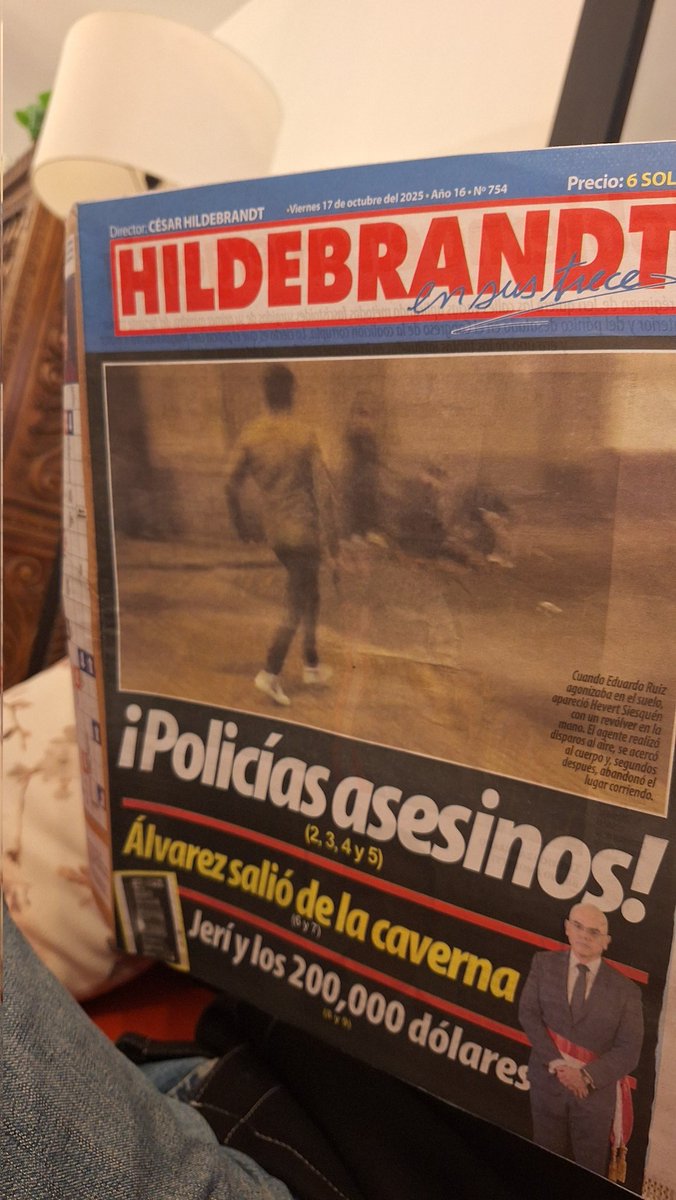 Háganse un favor y compren <a href="/ensustrece/">Semanario Hildebrandt en sus trece</a> porque está 🔥🔥🔥🔥 me llevé el último que quedaba en el kiosko